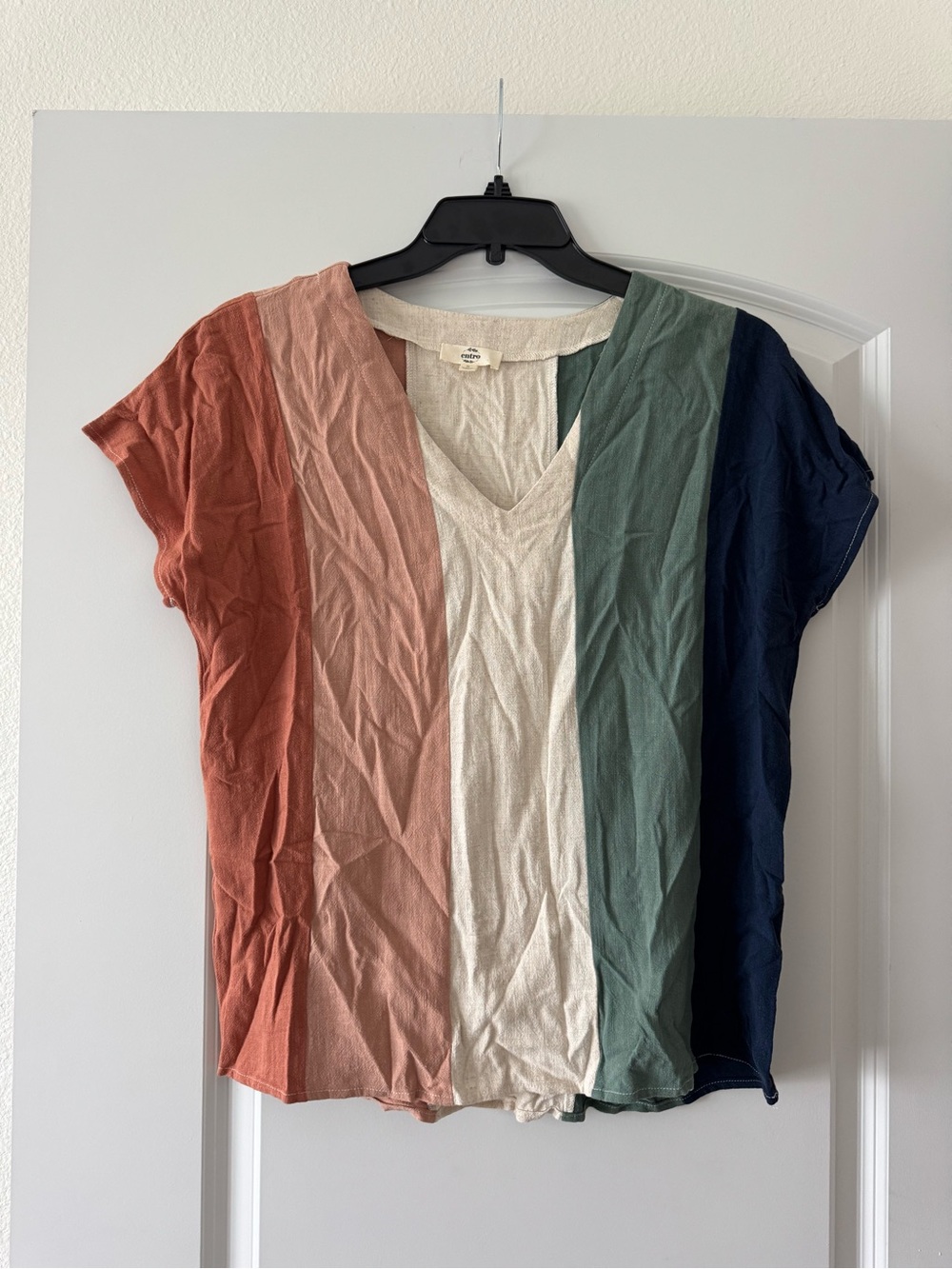 Entro Top 55% Linen & 40% Cotton Size S